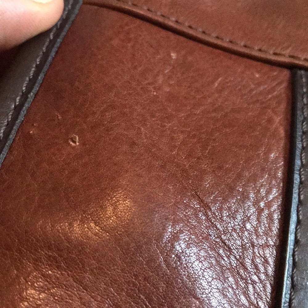 Tignanello Brown Leather Crossbody - Picture 7 of 8